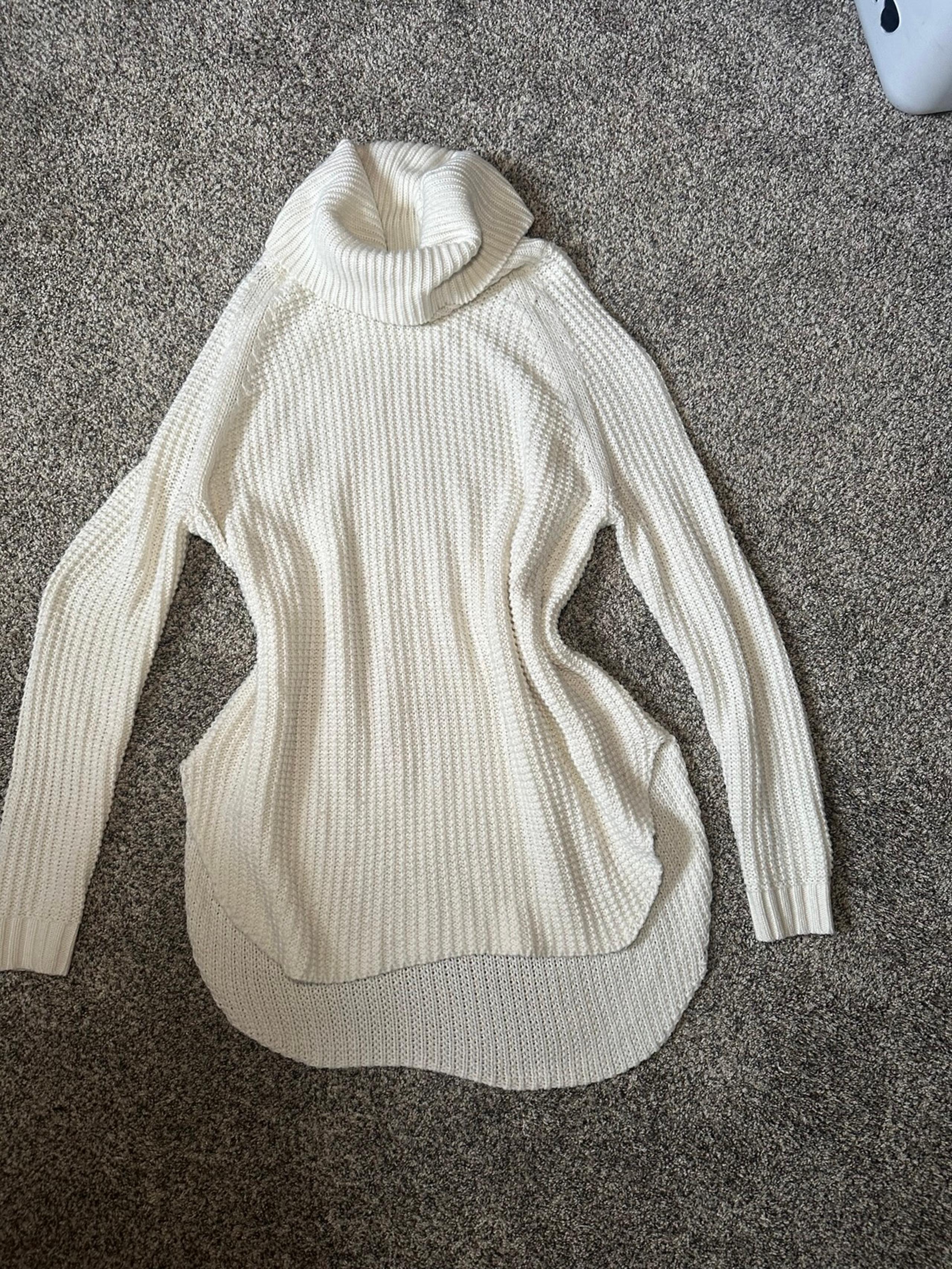 Cozy, soft white turtleneck sweater dress from a.n.d. by A New Day (Size XL).