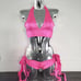 Pink Neon Ribbon Tie Ravewear Outfit