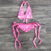 Pink Neon Ribbon Tie Ravewear Outfit