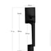 Berlin Modisch Single Cylinder HandleSet with Lever Door Handle Black NEW