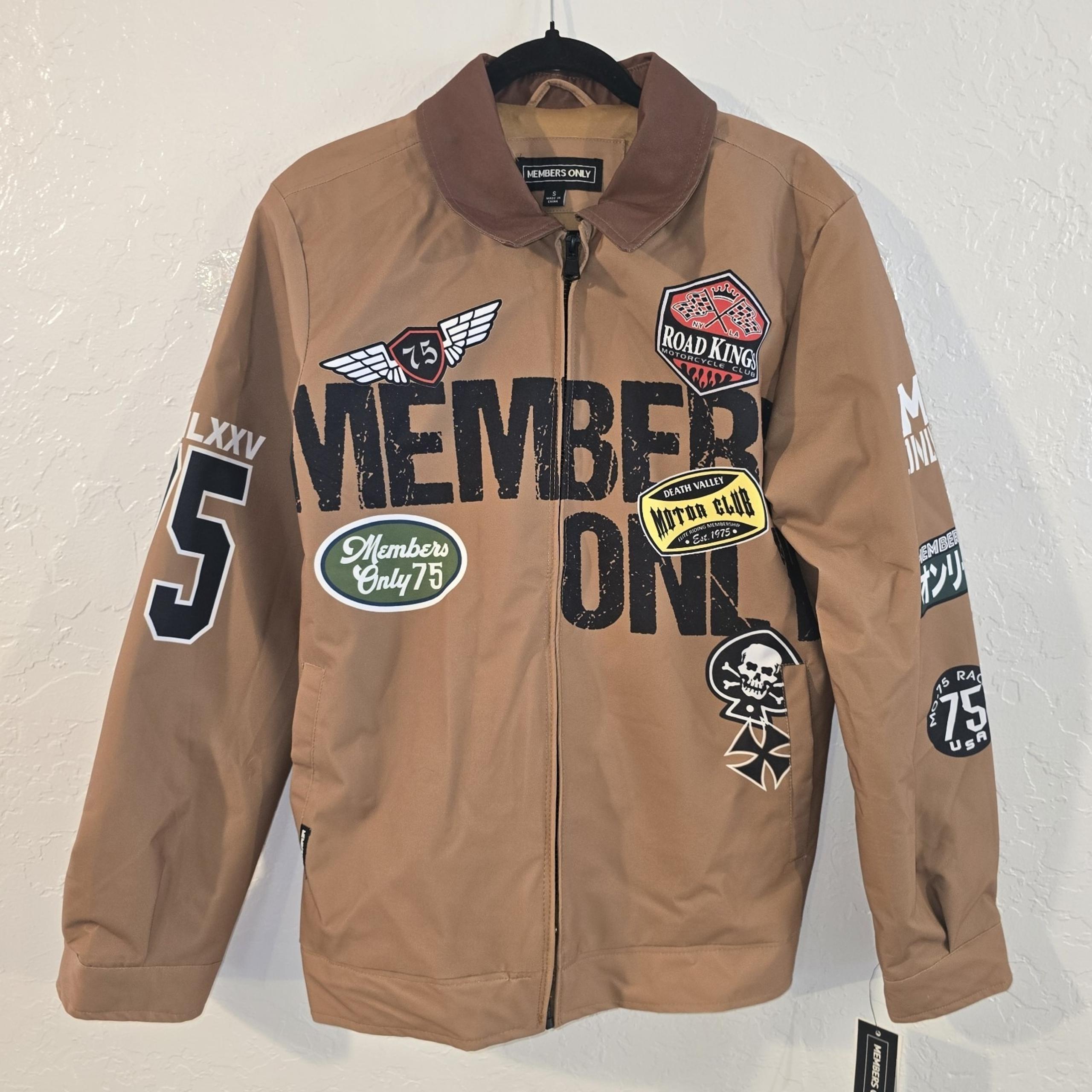 NEW Road Kings Jacket Motorcycle Windbreaker Full Zip Mens Small - Members Only