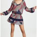 Ramy Brook Women's Michaela Printed Long Sleeve Dress Size Small