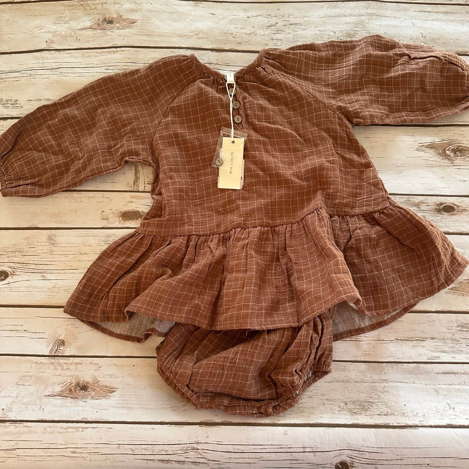 Quincy Mae cinnamon dress nwt 18/24
