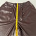 PrettyLittleThing Chocolate Faux Leather Wide Leg Four Pockets Pants Sz 8