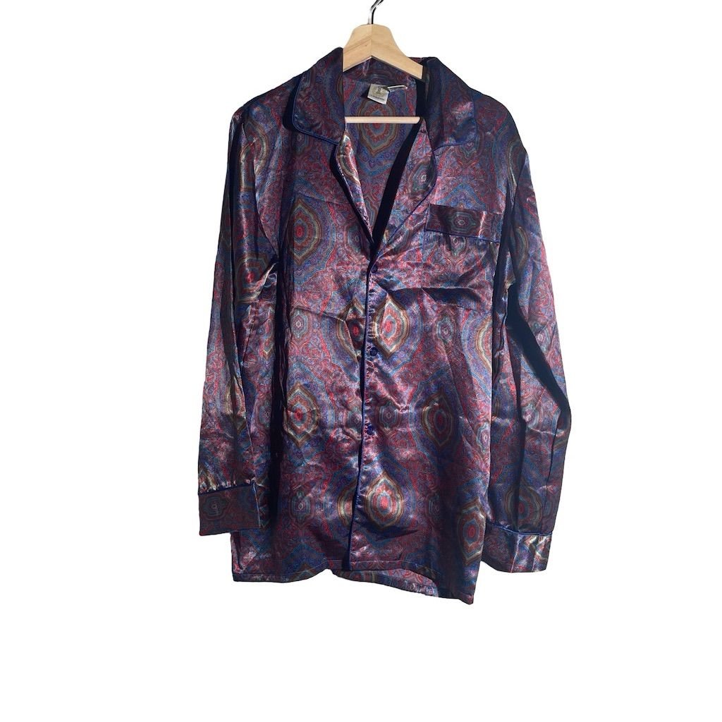 Vintage Number 1 London Paisley Pajama Top Unisex L Multicolor