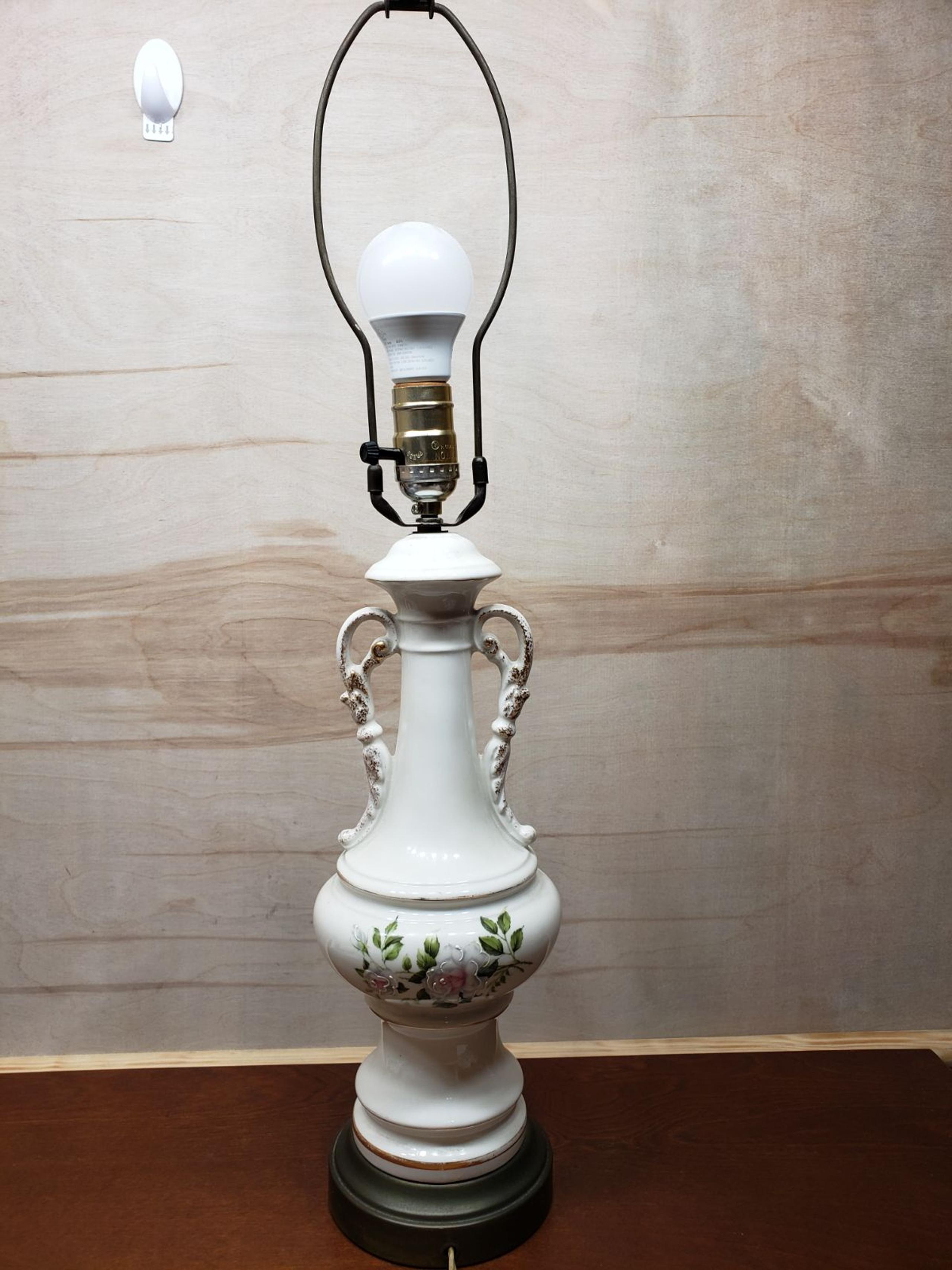 Vintage Handpainted Porcelain Electrical Lamp