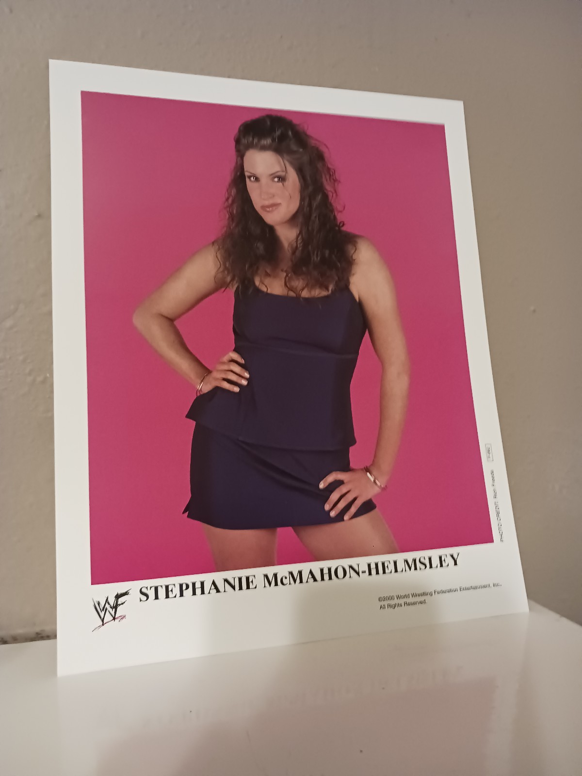 WWF Stephanie McMahon officially licensed 2000 Authentic P-662 Promo Photo, Mint