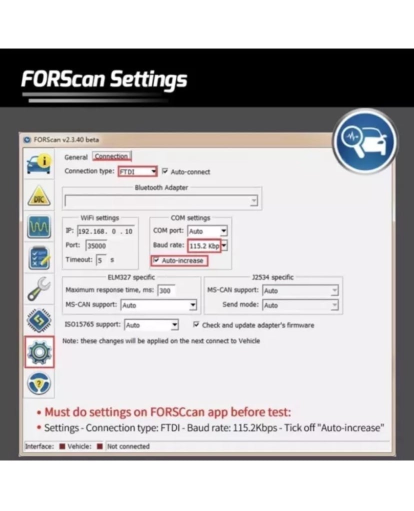 3-DIAGNOSTIC diesel LAPTOP SCANNER & scanner fit for Ford Lincoln Mazda - Read