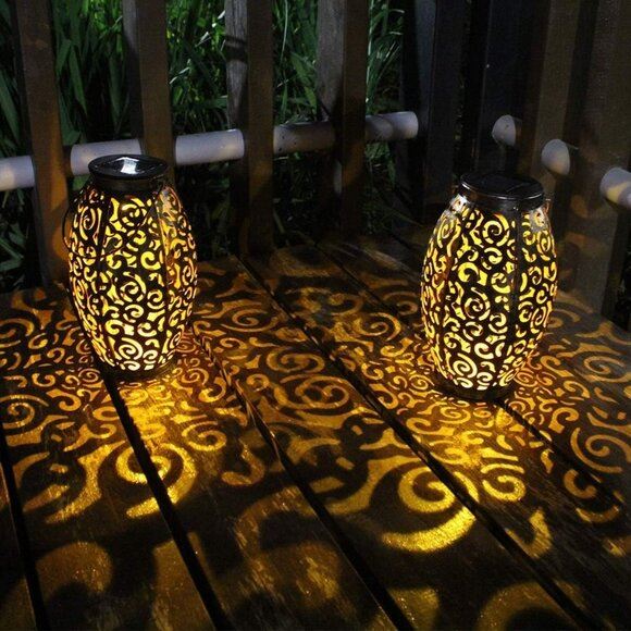 New 2-Pack of Waterproof Upgraded Solar Lumens Lanterns Lights for Garden Decor