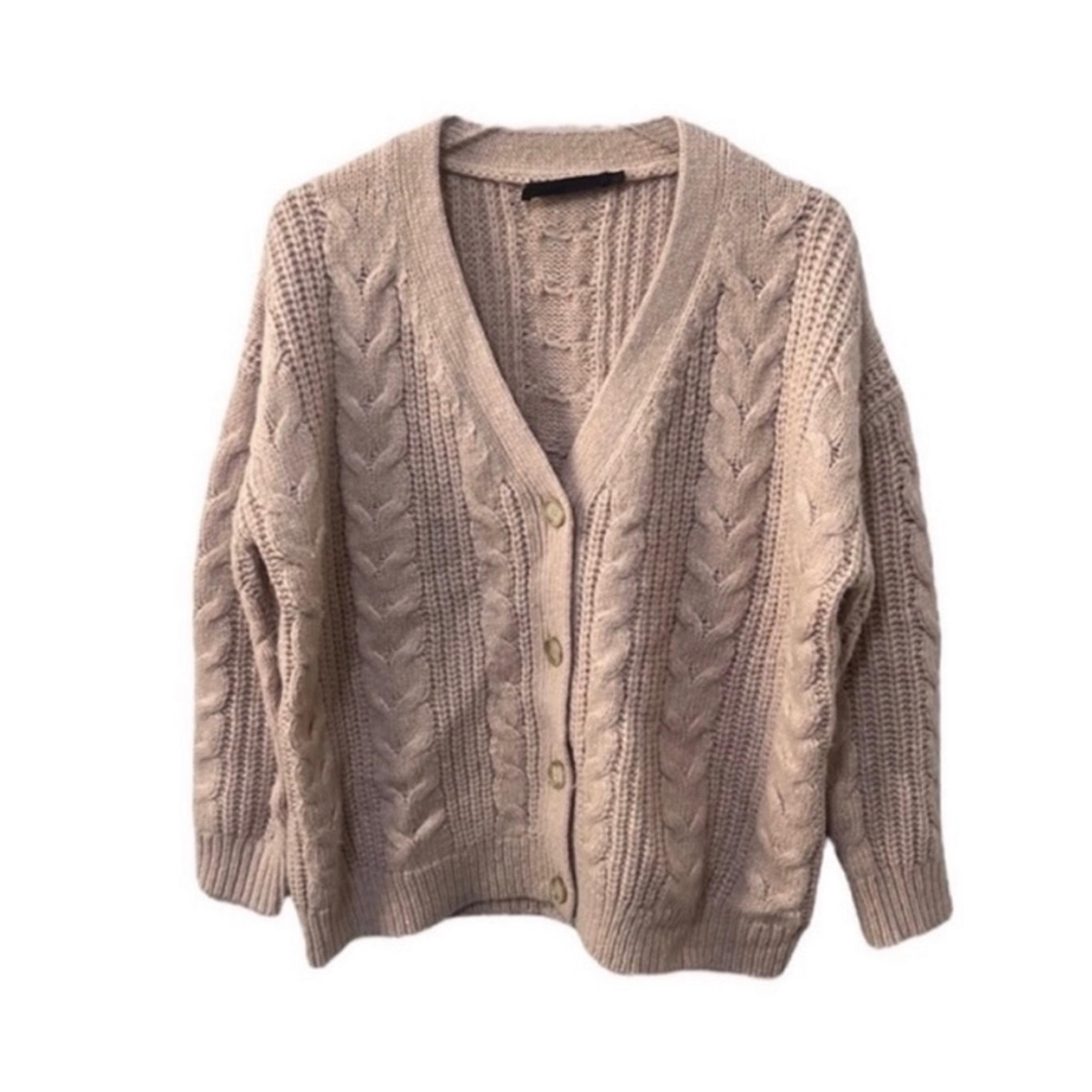 Jenni Kayne Cable Cocoon Cardigan Sweater in Blush Size XXS
