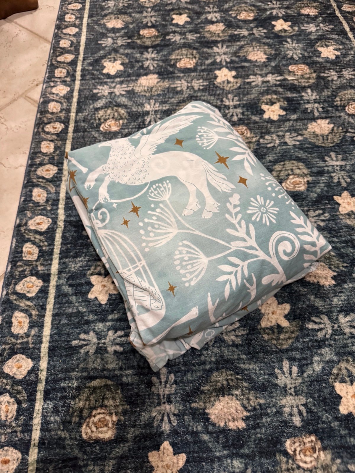 Pottery Barn Harry Potter Queen Sheet Set Patronus
