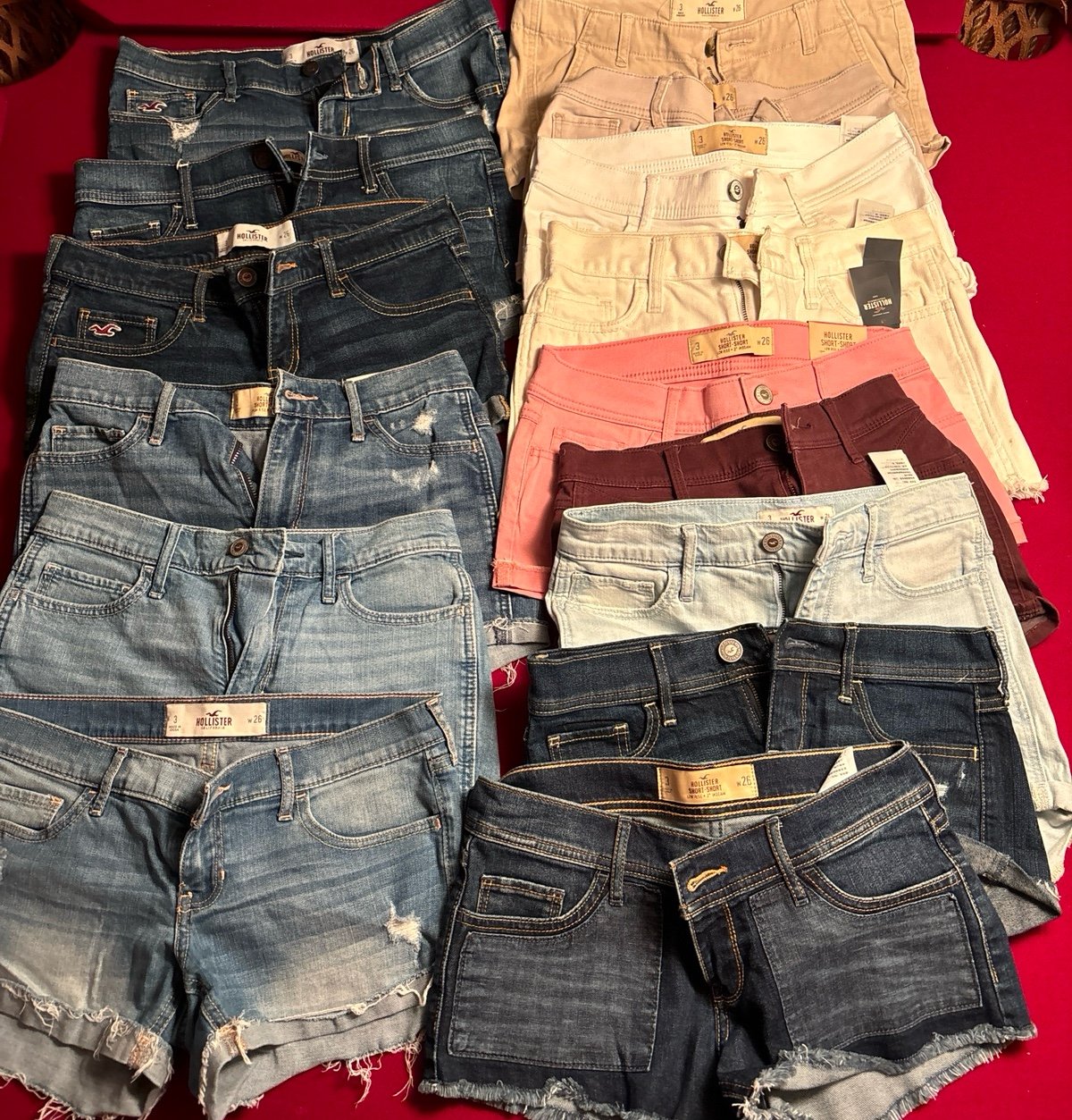 Hollister Shorts 15 Pairs Size 3
