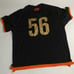Jagermeister Black Orange 56 Yard Line Football Jersey Size 2XLarge