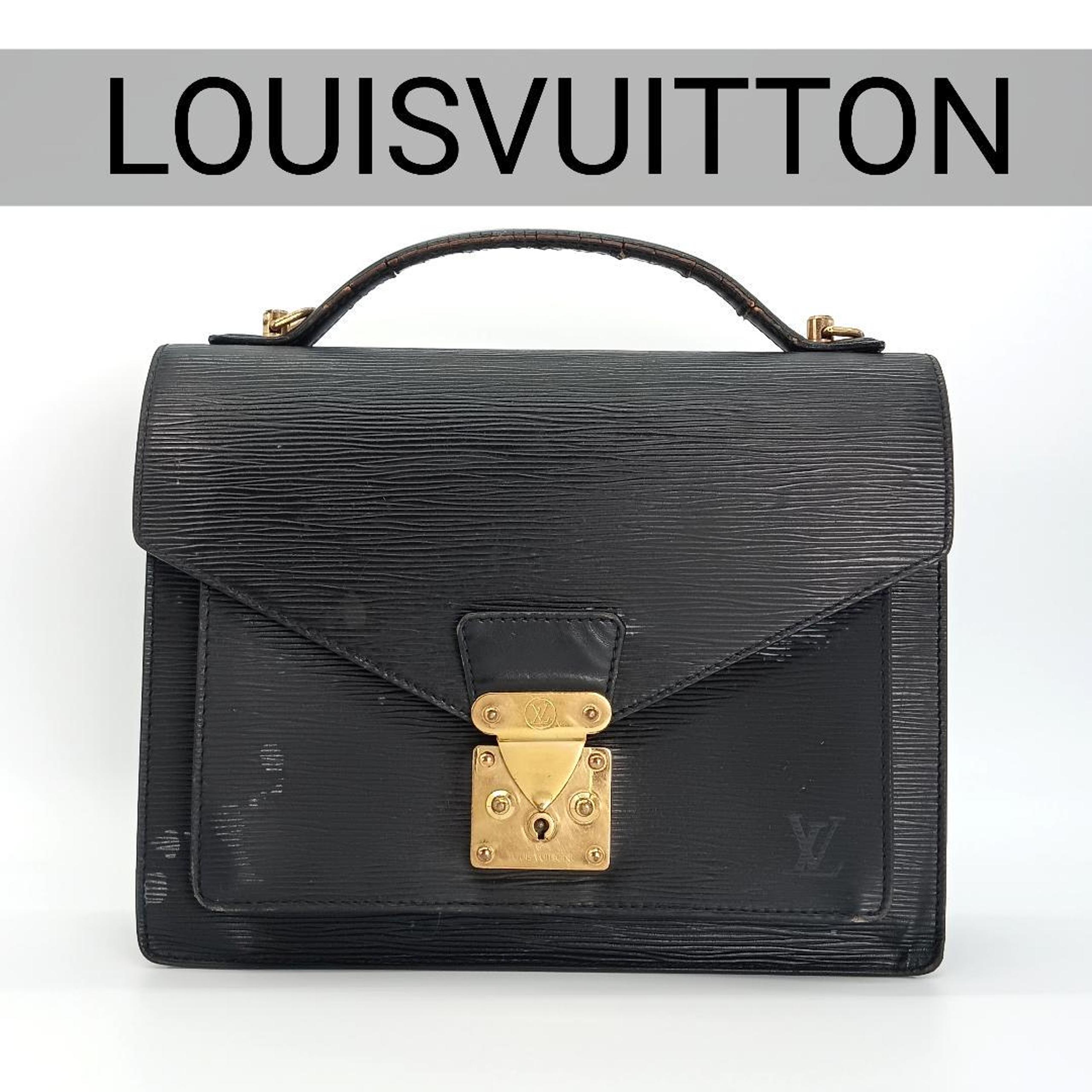 LOUIS VUITTON Handbag Montsouris Epi Noir M52122