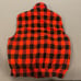 Men’s Vintage Flannel Puffer Buffalo Plaid Check Vest XL Red / Blk
