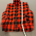 Men’s Vintage Flannel Puffer Buffalo Plaid Check Vest XL Red / Blk