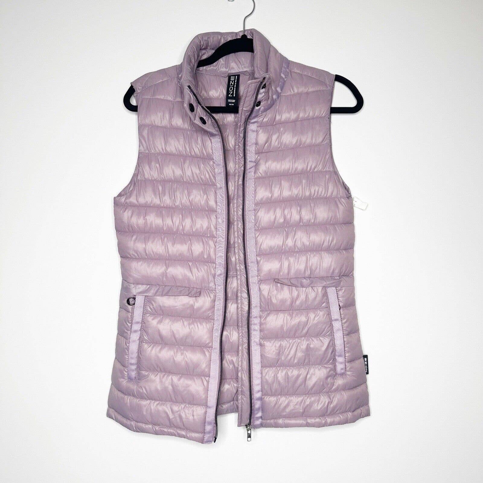 NWOT Noize Rhea Puffer Vest Women's Mauve Size XS