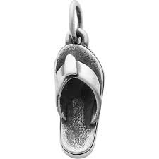 James Avery Flip Flop Charm Retired Beach Shoe Sandal Thong Sterling Silver 925