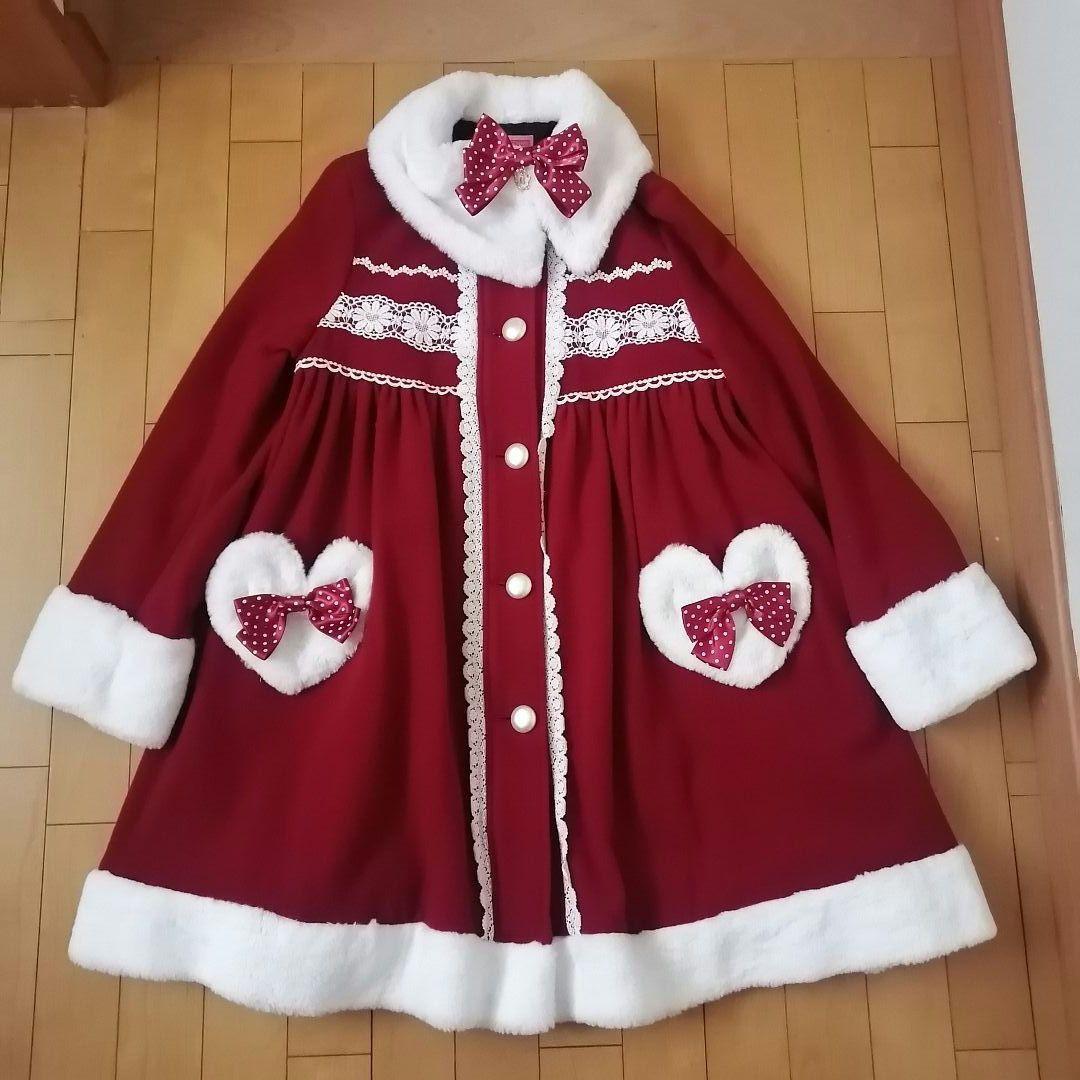 Dot Ribbon ♡ Heart Margaret Coat