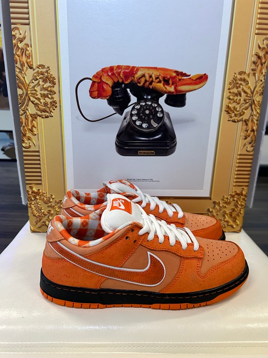 Nike Concepts x Dunk SB Special Box Bearbrick Low Orange Lobster Size 8.5