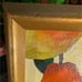 OOAK Original Gold Framed Signed Oil Painting of Pears 4x5(5.25x6.25) by AYERS