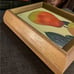 OOAK Original Gold Framed Signed Oil Painting of Pears 4x5(5.25x6.25) by AYERS
