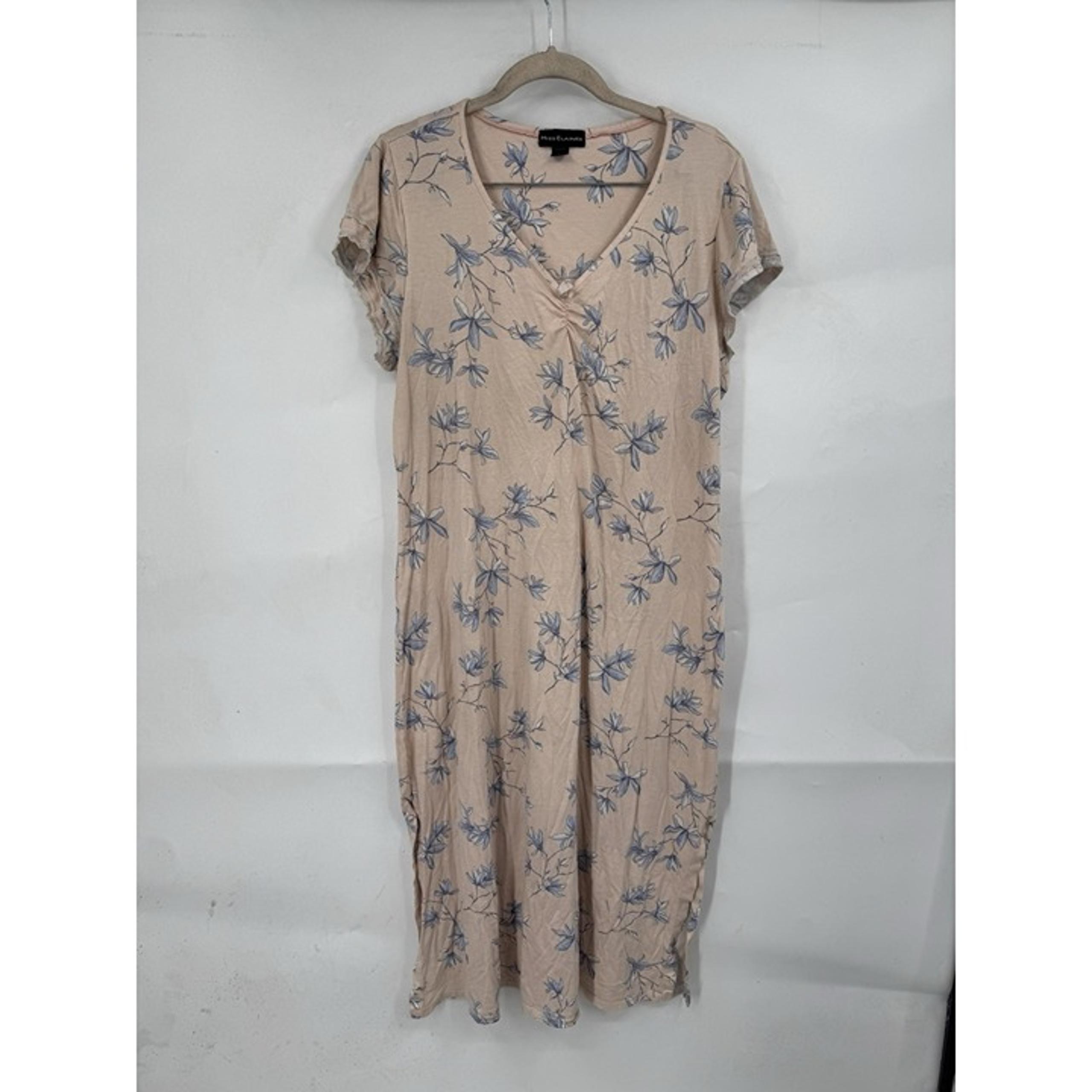 Miss Elaine Floral Mumu Sleep Night Gown Women Large Pink Loungewear Cabincore