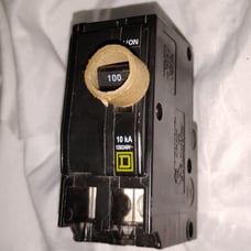 Square D QO2100 100 Amp 2 Pole 120/240V 10KA Plug in Circuit Breaker