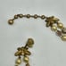 60's Designer Signed Vendome AB Crystal Necklace Faux Pearl Gold Tone Adjustable