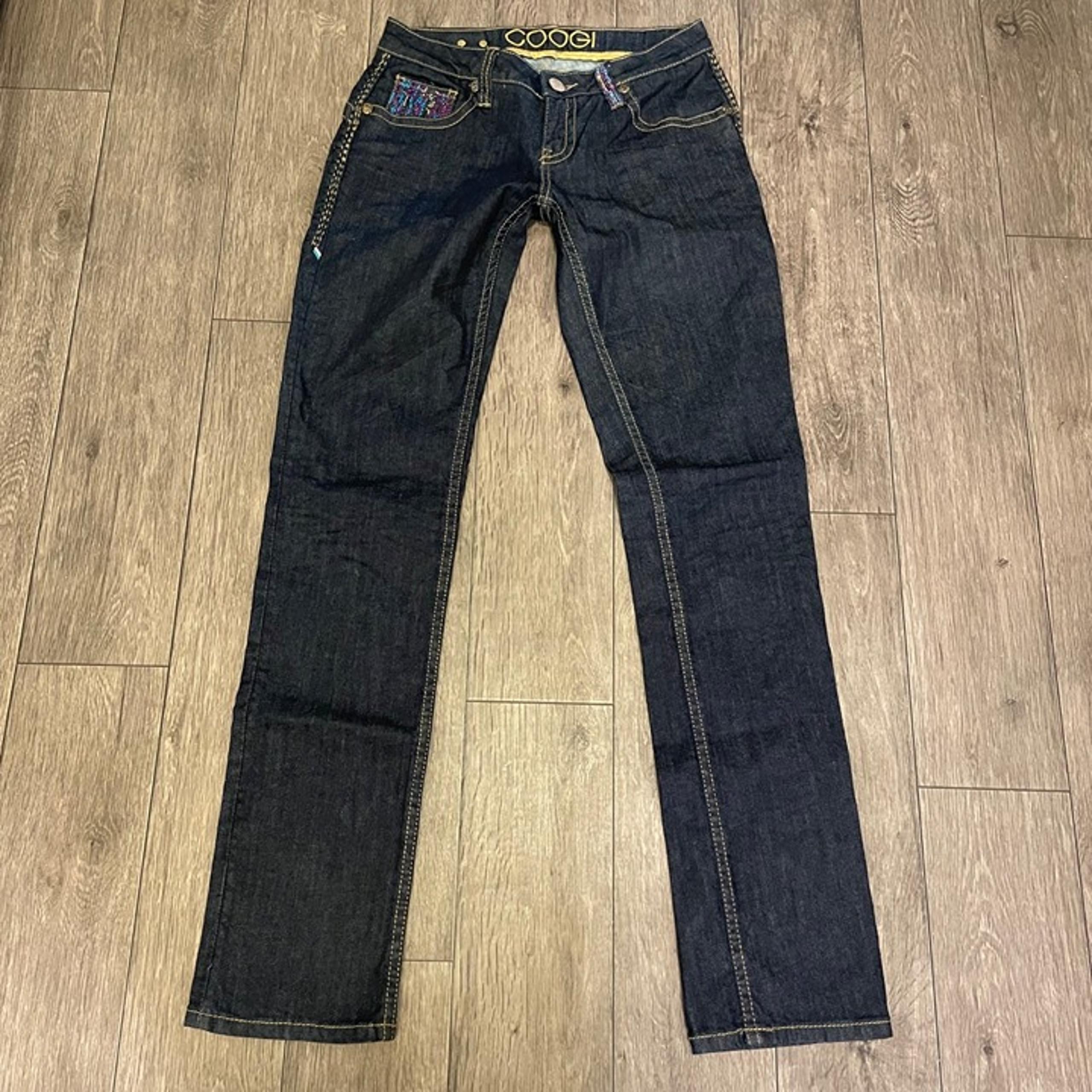 Vintage Coogi Straight Leg Rhinestone Embellished Jeans Womens Size 5/6 EUC