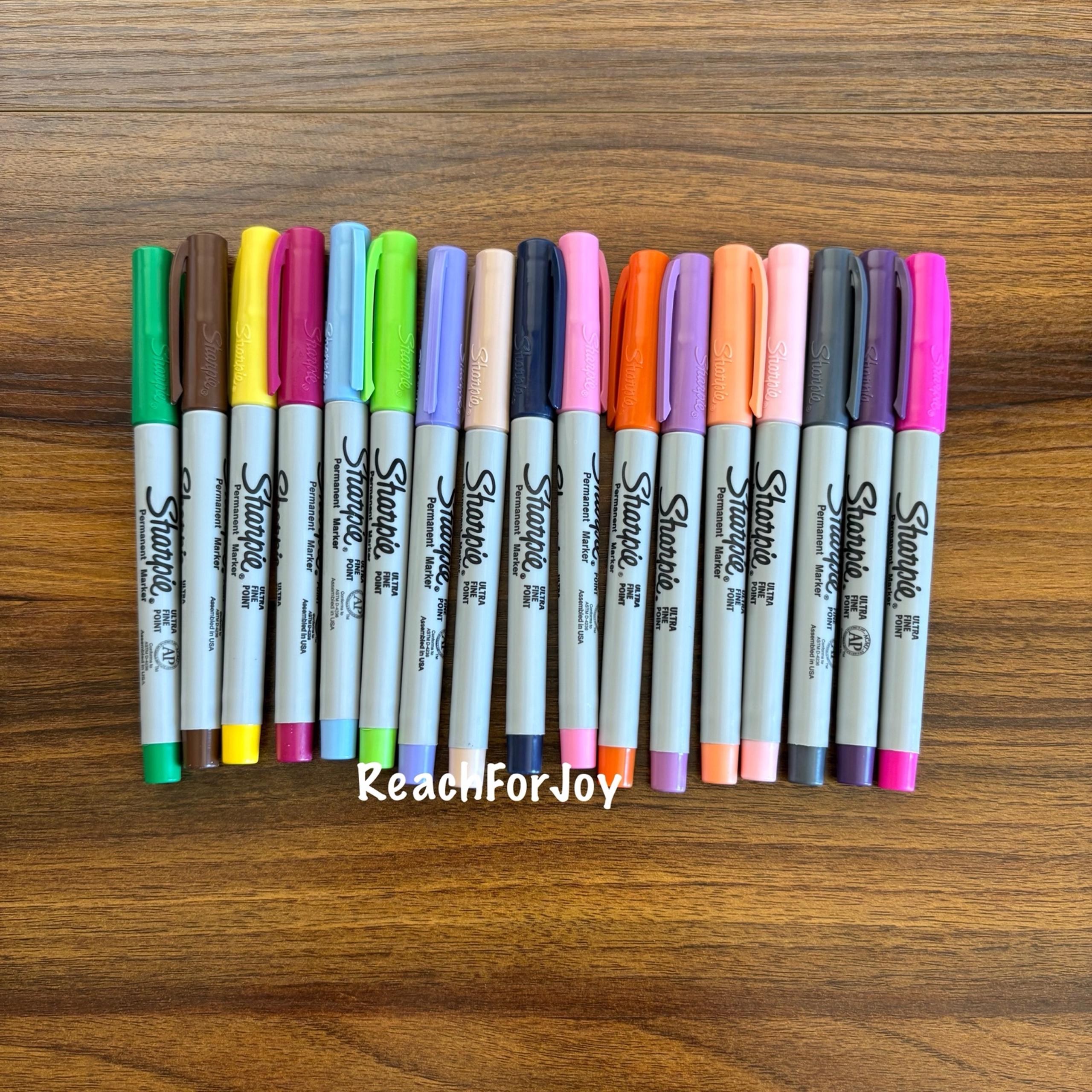 Sharpie Ultra Fine Point Permanent Marker Lot Of 17