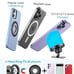 Magnetic phone holder for car dashboard