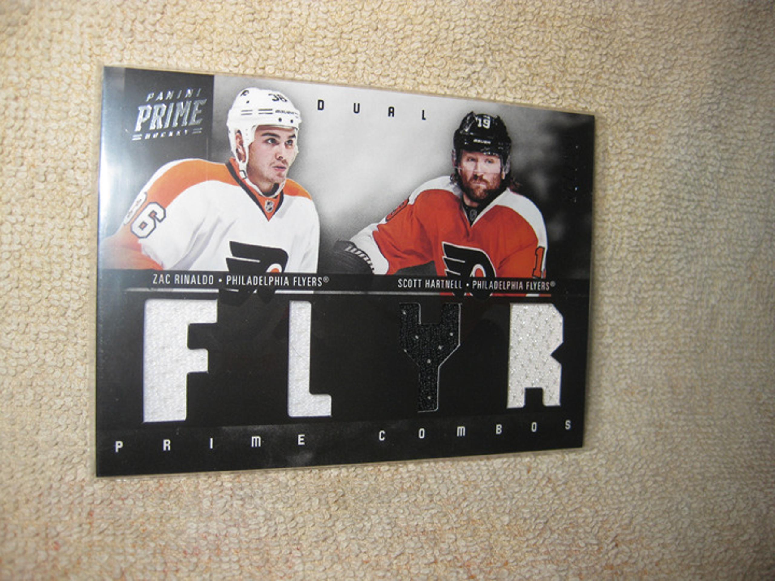 2011 Prime Combos Dual Materials /225 Scott Hartnell Zac Rinaldo #32 Rookie mint - Panini