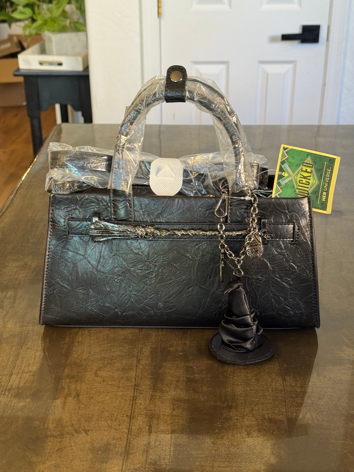 Exclusive Wicked Elphaba Broomstick Crinkle Texture Handbag