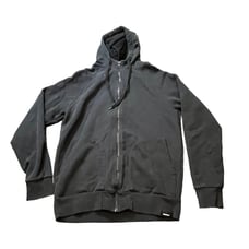 Finisterre Hoodie Mens Size Small Hooded Full Zip Oraganic Cotton Black