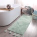 Boho Bath Mat Ming Green Bathroom Runner Decor 20x60