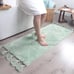 Boho Bath Mat Ming Green Bathroom Runner Decor 20x60