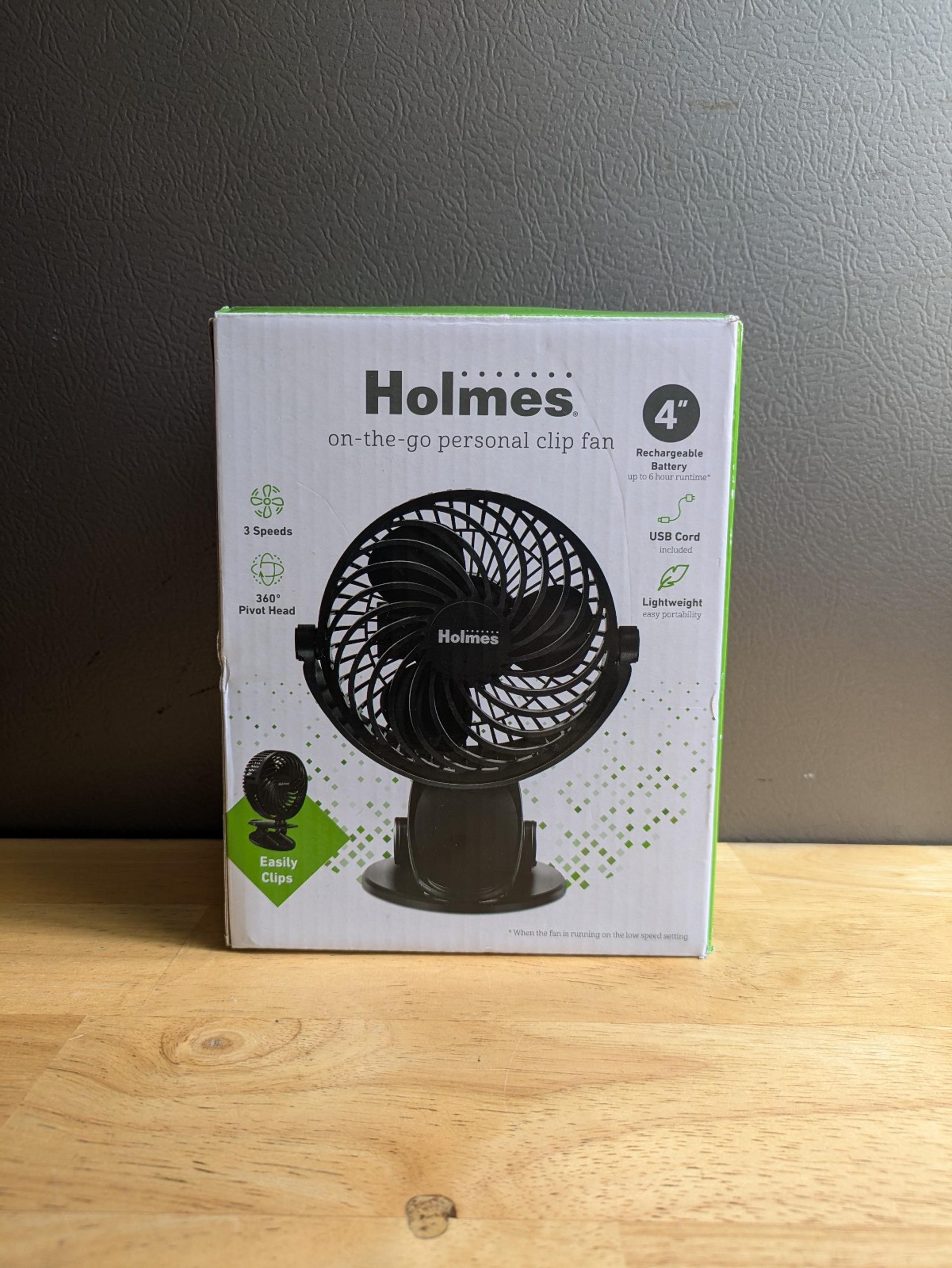 on-the-go personal clip fan 4"
