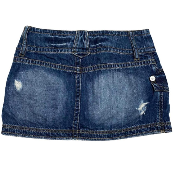 ミニスカート Burberry SS24 Dark blue denim mini skirt (8080921 A1503) BURBERRY heavyweight navy blue Japanese denim mini skirt