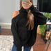 Vici black cold shoulder sweater
