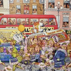 WASGIJ FULL MONTY FEVER 1000 PIECES JIGSAW PUZZLE: NEW