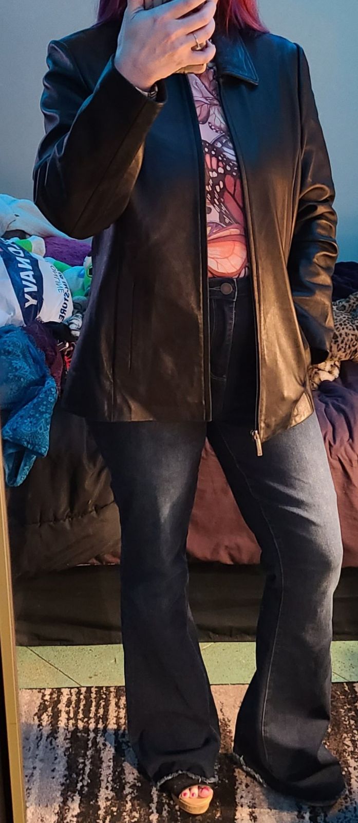 Liz Claiborne genuine leather jacket M