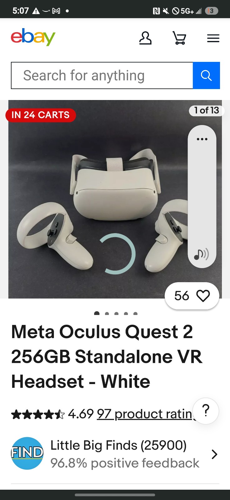 Meta OCU LUS Quest 2 Virtual Reality Headset