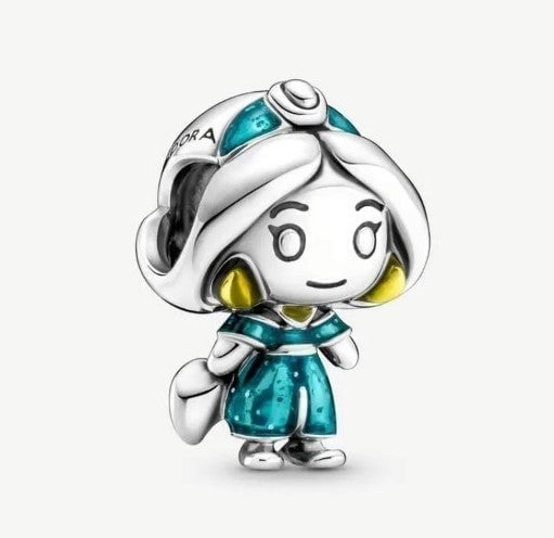 New Pandora × Disney Aladdin Princess Jasmine as a toddler silver charm