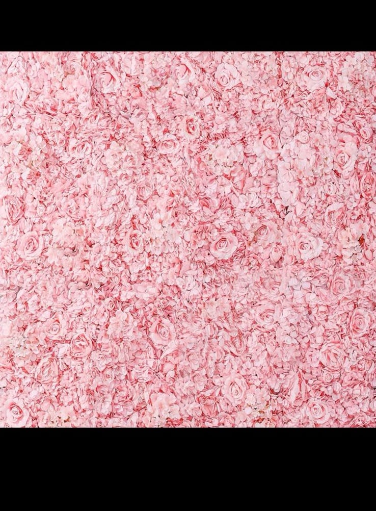 Pink floral backdrop panels