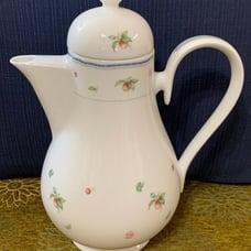 Contemporary Noritake Coffee pot with fruits and cherry blossom design