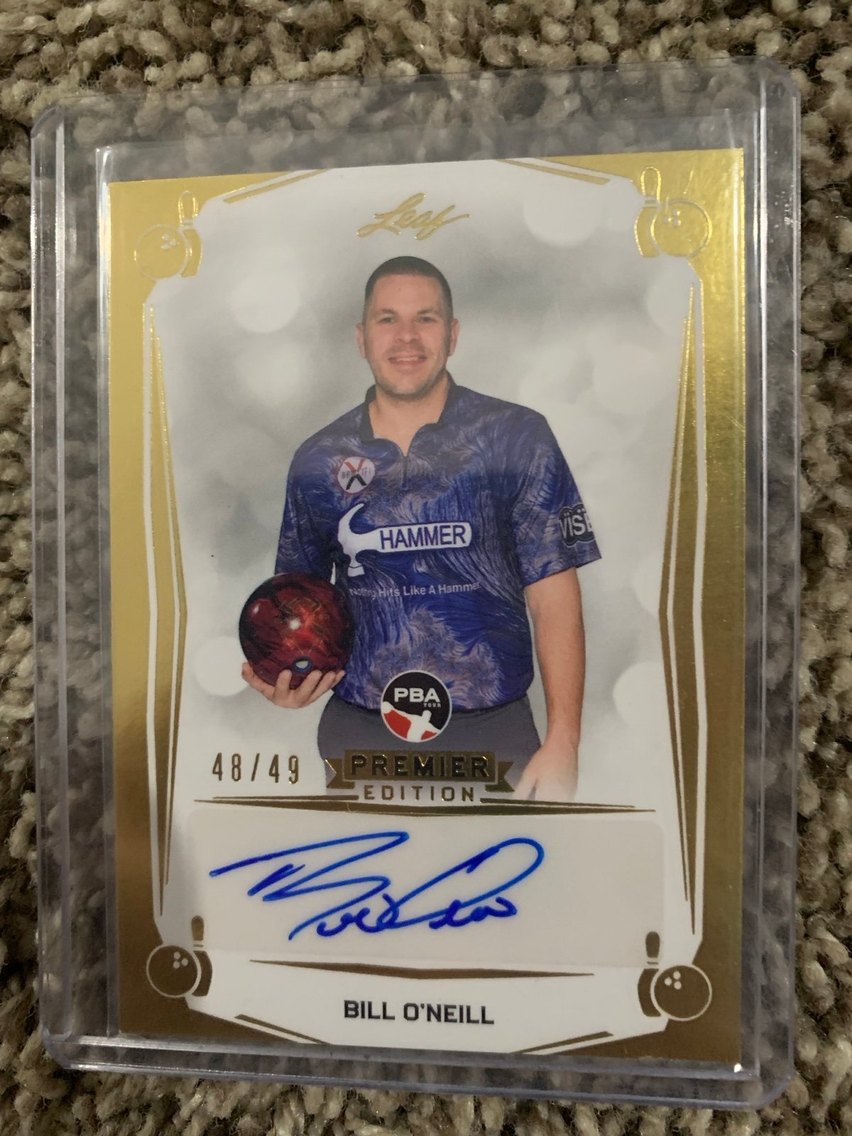 Bill O’Neill Leaf auto /49 BA-BOI