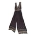Free People Boho Wide Leg Jumpsuit Gray/Brown Size L with beading detail!