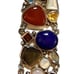 Multi Precious Gemstone & Semi-Precious Stones Solid Sterling Silver Bracelet