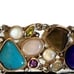 Multi Precious Gemstone & Semi-Precious Stones Solid Sterling Silver Bracelet